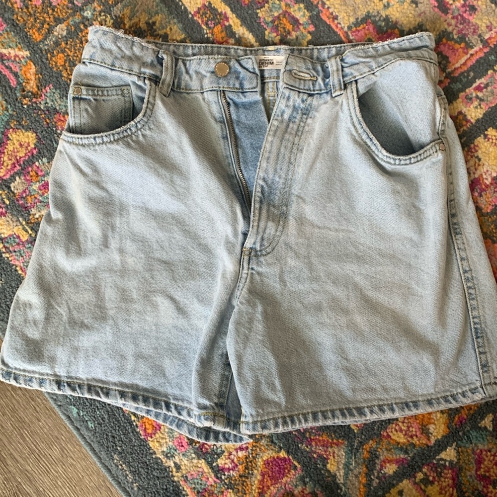 Zara Authentic Denim by TRF high rise jean shorts